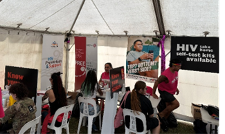 Photo: HIV Testing Tent at the Big Gay Out  