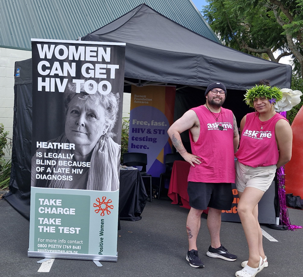 Benji and Samora: Positive Women Inc Testing at “Together We Thrive”  